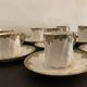 Limoges porcelain coffee service - Chabrol and Poirier - Bac and Périgault - Early twentieth century