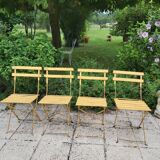 4 folding chairs 50s