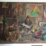 Auto portrait d'un peintre brocanteur, G. Lirand