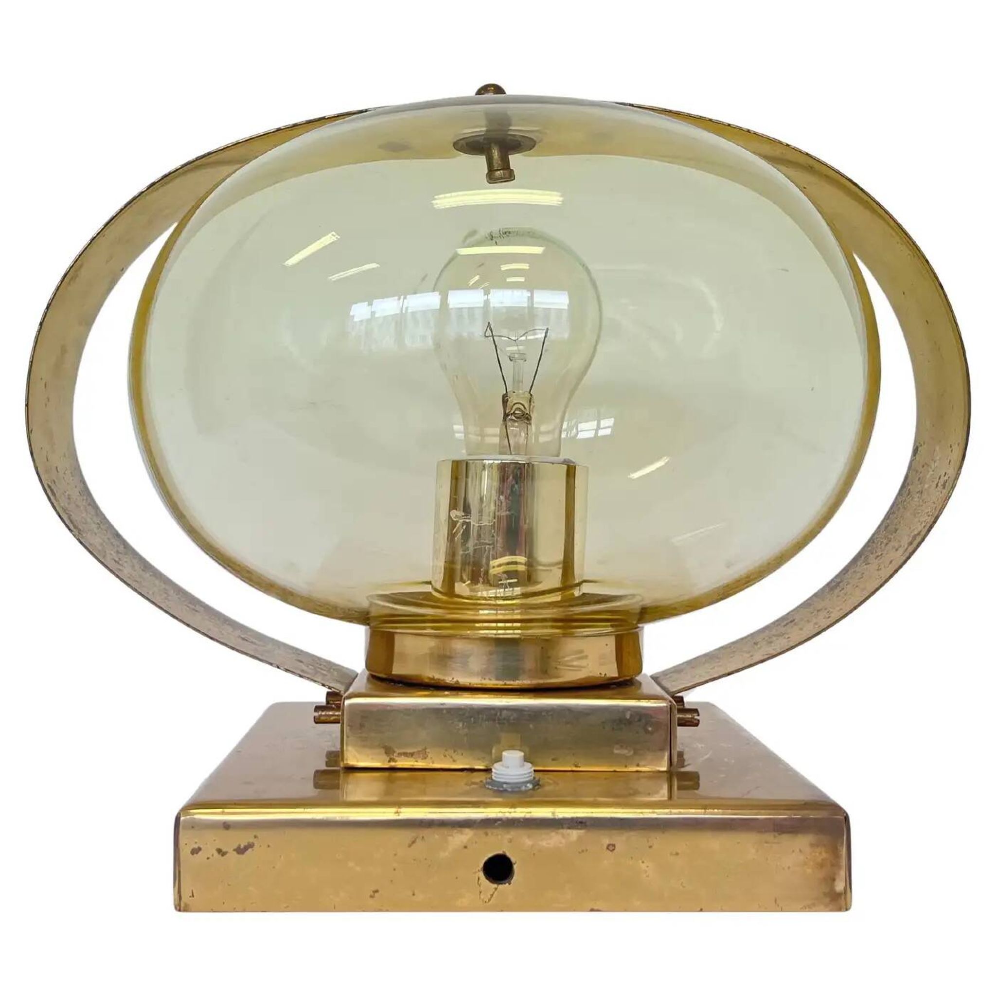 Preciosa gold wall lamp or table lamp / Kamenický Šenov, 1970s