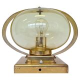 Applique ou lampe de table en or Preciosa / Kamenický Šenov, années 1970