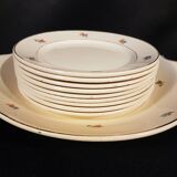 Old Badonviller dessert service