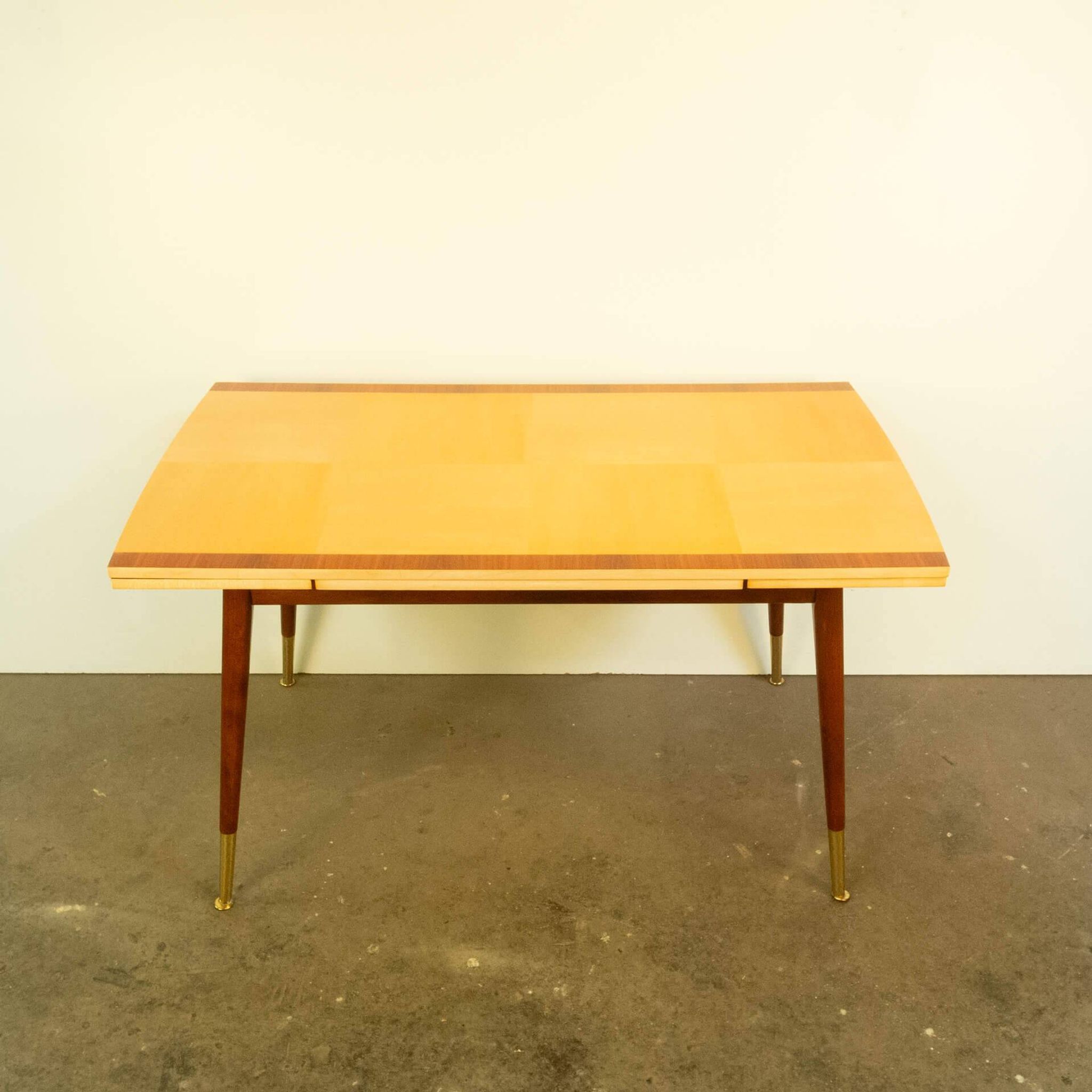 Table basse réglable en hauteur, érable, hêtre, vintage des années 50