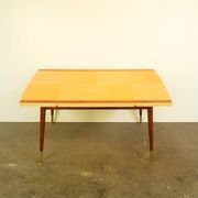 Table basse réglable en hauteur, érable, hêtre, vintage des années 50