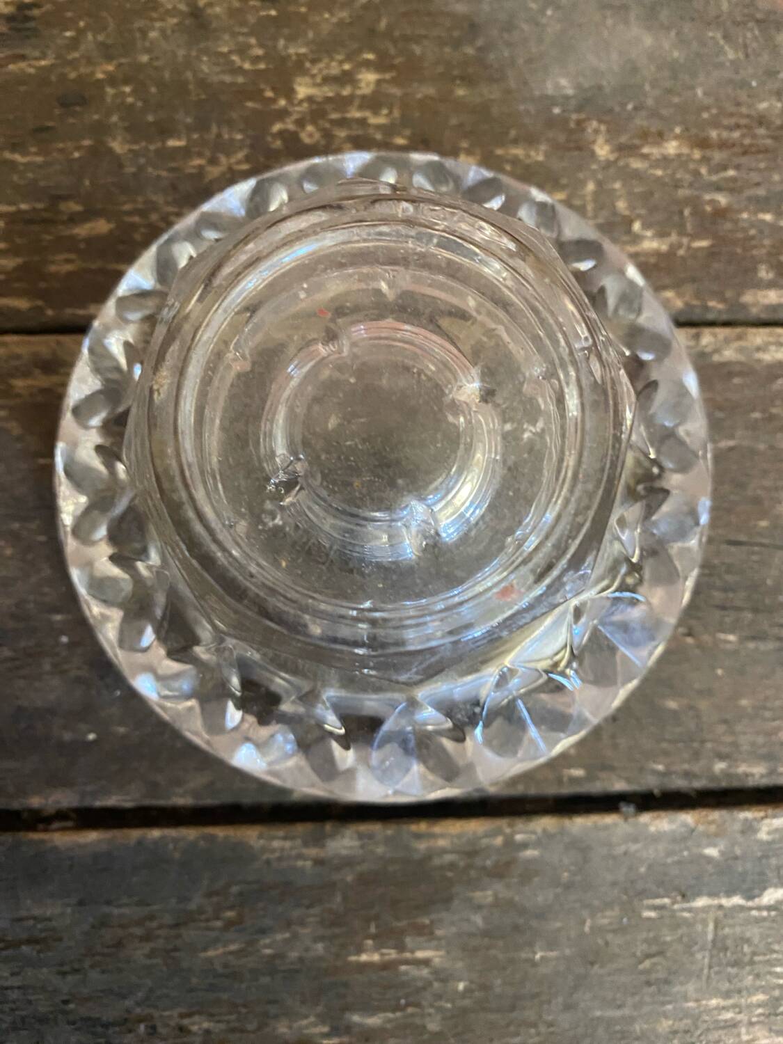 Série 4 bougeoirs anciens luminarc verre moulé années 70 vintage
