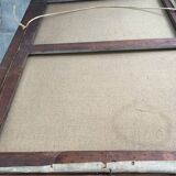 Oil on canvas inside the shawl