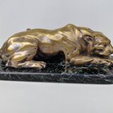 Bronze panther by Henri Payen. 1930s.