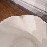 Set of two large Lunéville cups and saucers