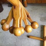 1960 modernist vintage coat rack in fir 7 b