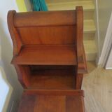 Antique trunk bench - Louis Philippe style - trunk seat - solid wood