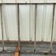 Workshop canopy from the early 20th century in cast iron (1 pane with a crack)