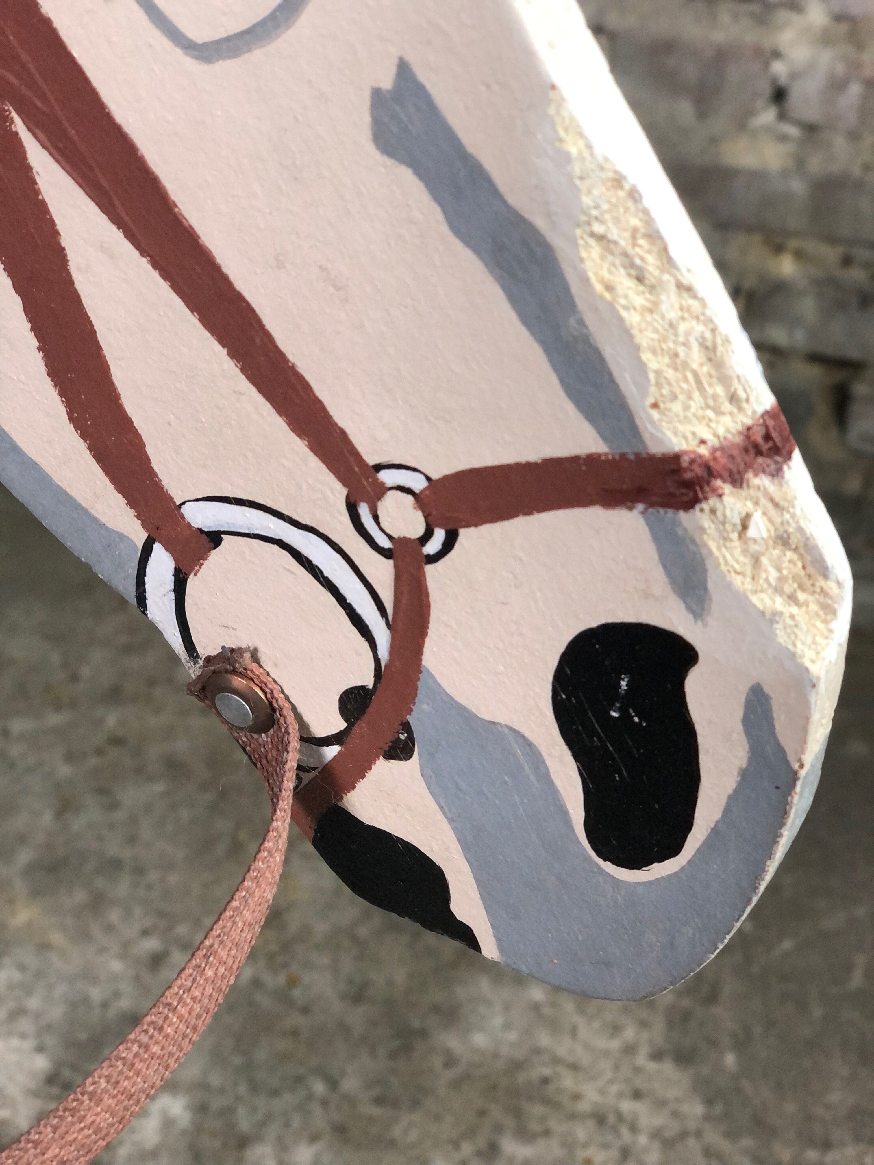 Wooden children's rocking horse 1950's