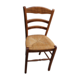 Chaise paillée de ferme