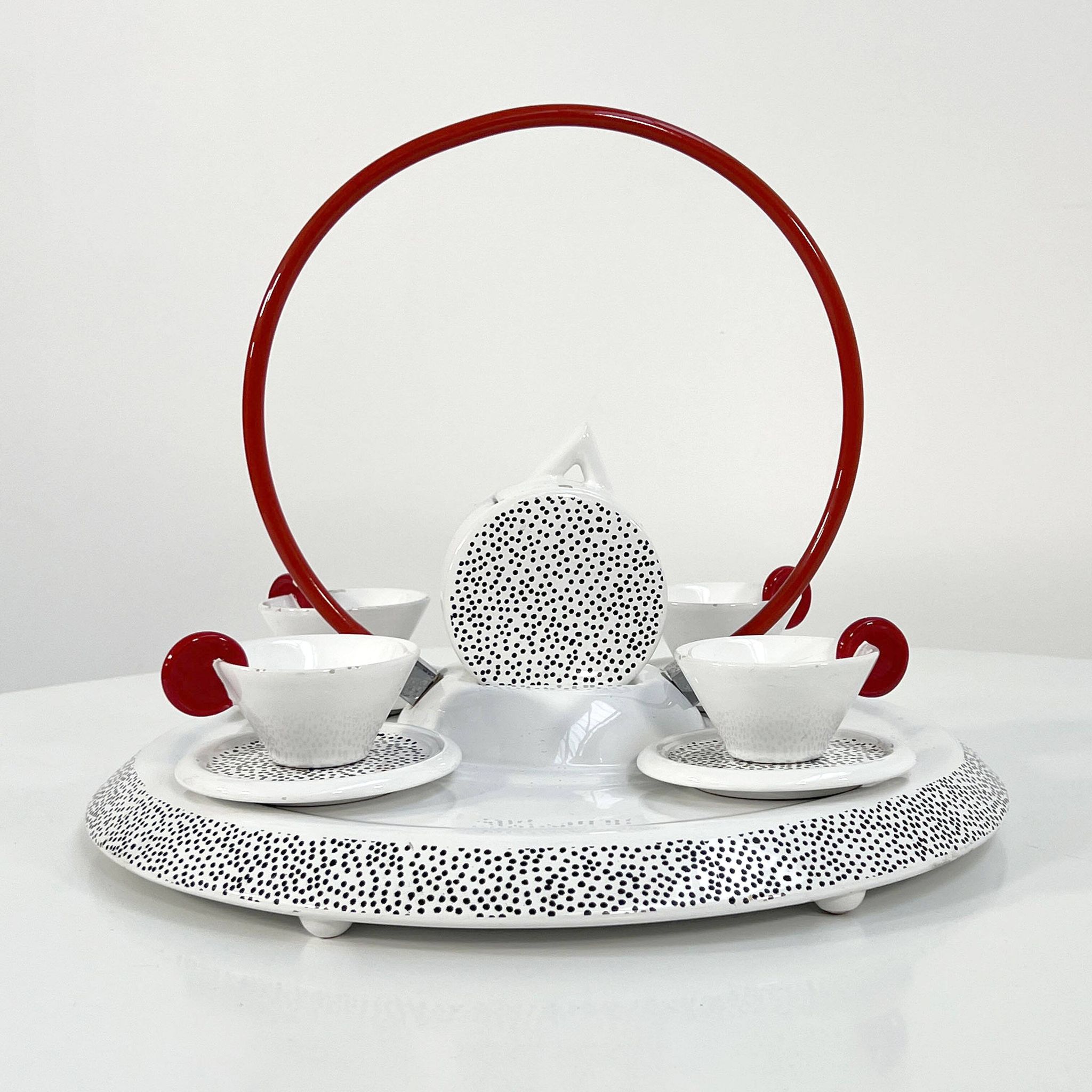 Ceramic service by L. Saccardo & M. Materassi for Mas Italy, 1980