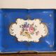 Antique Blue and Gold Porcelain Plate, Sèvres Style, Samson, 19th Century