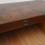 Victorian Burl Wood Folding Card Table, UK, 19th Century