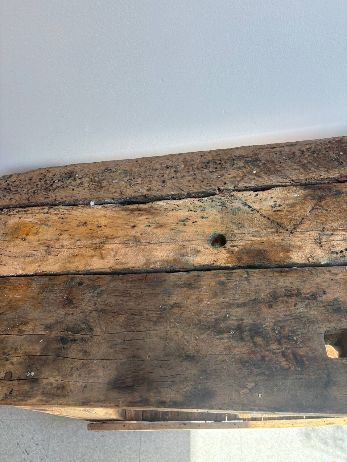 Petit établi en bois massif