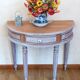 Console demi-lune style Louis XVI