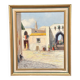 Swedish Oil on Canvas – “Southern Street” by J. Erix