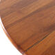 Danish round 2x extendable dining table 'Sindal' - teak