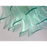 Lot de 2 Lustre Contemporain "Sella" en Verre de Murano Vert avec Or