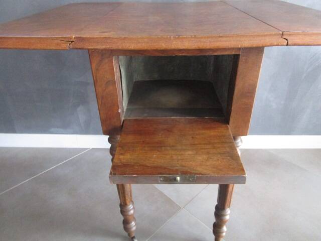 Old side table - folding edges
