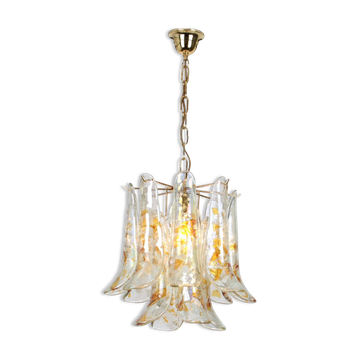 Murano glass chandelier designed by Carlo Nason for Mazzega, 1970s.
