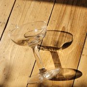 Set of 2 flat champagne glasses