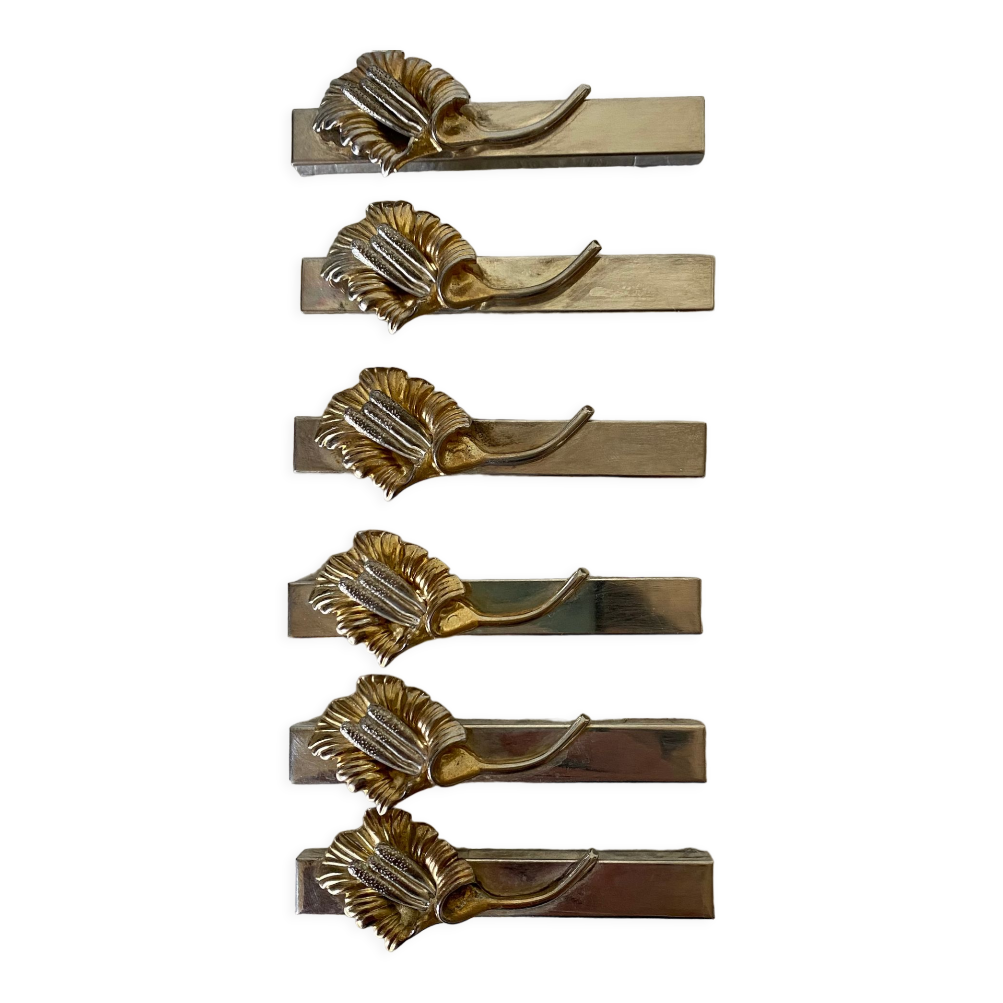 Golden and silver knife holders 80s