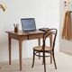 Desk table, kitchen table, vintage 1950s oak side table.