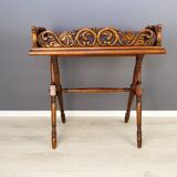 Victorian style ornate carved folding table, 1920s