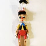 Painted wooden Pinocchio puppet