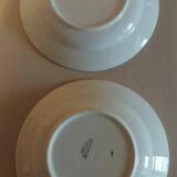 Hollow plates series of two earthenware Longchamp décor Simone