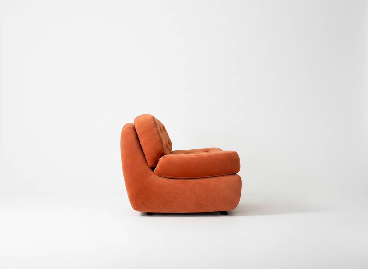 Orange Bubble chair from the 1970s.