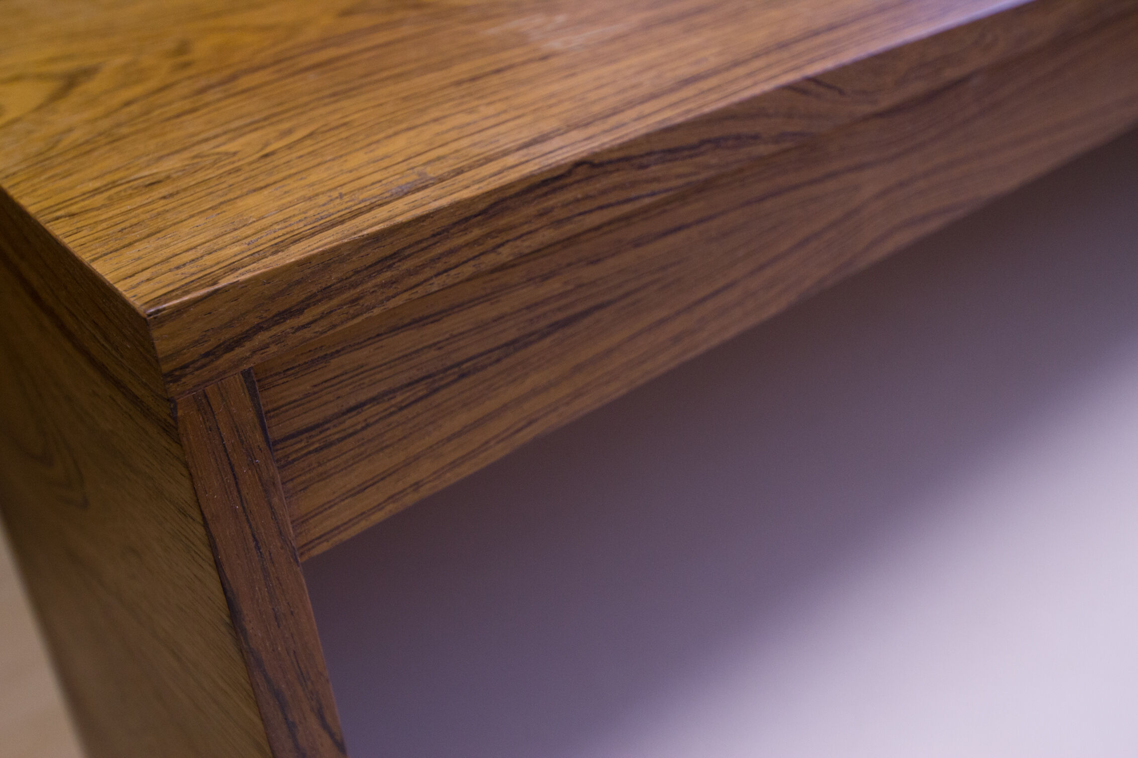 70s Desk in rosewood and chrome