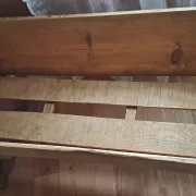 Antique pine cradle