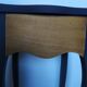 Old bedside painted in matte black and oiled wood