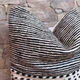 Berber zanafi square cushion cover - handmade - 100% wool and cotton - 45x45cm