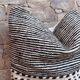 Berber zanafi square cushion cover - handmade - 100% wool and cotton - 45x45cm