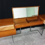 Roche Bobois mid-century design teak dressing table