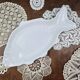 Large fish platter in white porcelain, Limoges style