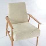 Fox velvet chair with cream side