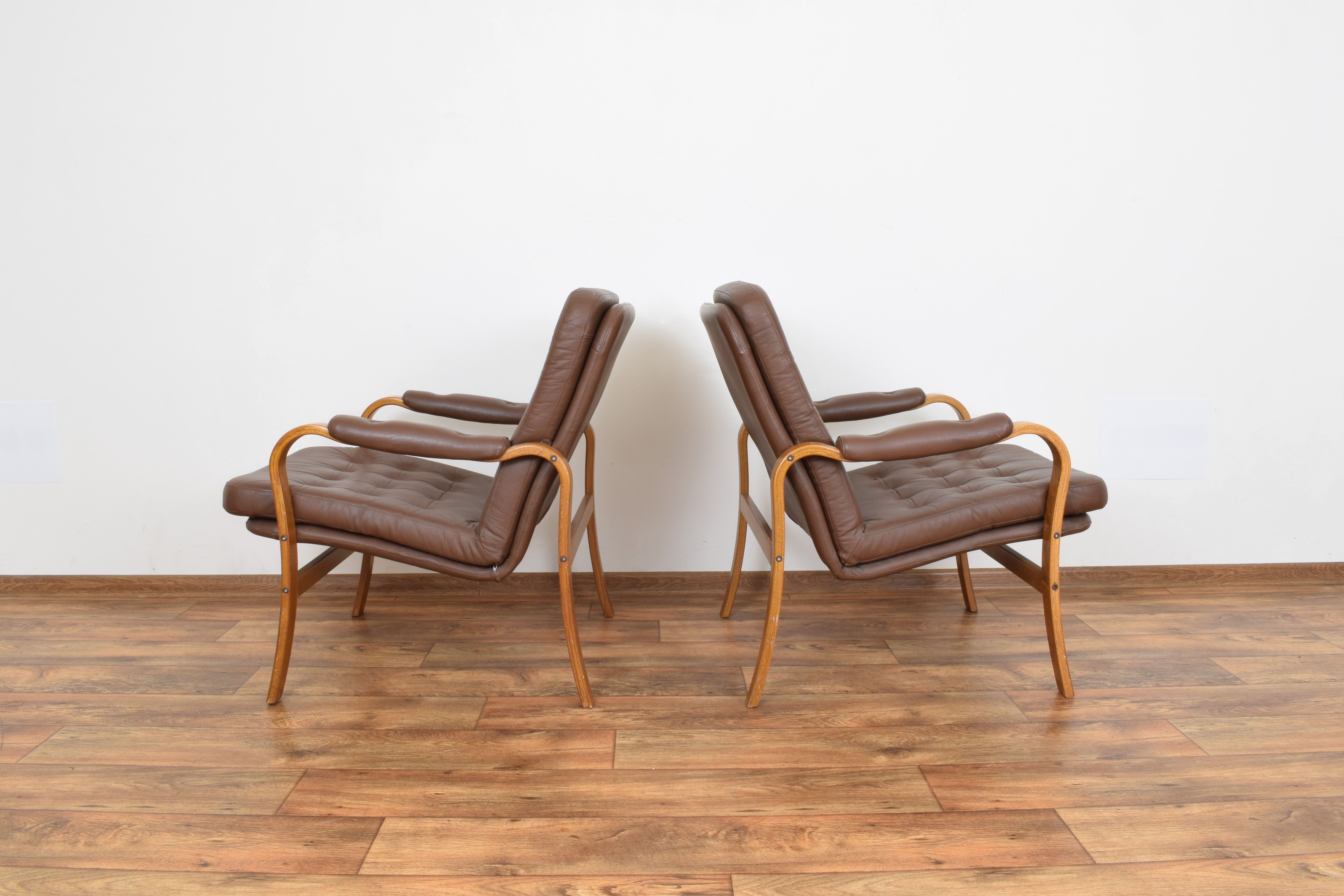 Mid-Century Swedish Armchairs from Göte Möbel, 1960s, Set of 2