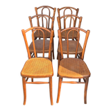 6 chairs bistro old cannage