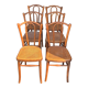 6 chairs bistro old cannage