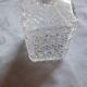 Chiseled glass whiskey decanter