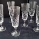 6 Antique Champagne Flutes in Arques Crystal, Saumur Model