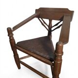 Corner tripod monk chair Munkstol Solid oak