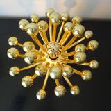 Pistillino gold wall lamp Studio Tetrarch Valenti design 70s