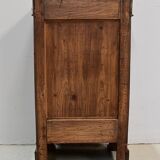 Bedside table in solid walnut with Marble Ste Anne, 1900